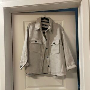Zara Wool Shirt Jacket